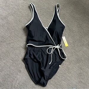 summersalt swim - the contrast perfect wrap, one piece, size 12